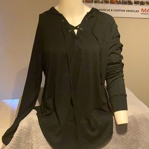 Gap Black Hooded Top Women’s Size XS